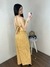 Vestido Longo com Fenda de Crochê Michele Collection Ref. v4022 - loja online