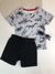 Conjunto Infantil Menino Bermuda e Camiseta Alakazoo Ref. 34684
