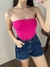 Tube Top Cropped tomara que caia Michele Collection Feminino Ad. Ref.CR2012