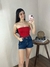 Tube Top Cropped tomara que caia Michele Collection Feminino Ad. Ref.CR2012