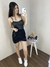 Cropped Corset Liz Courino Preto com Zíper | Estilo Outono/Inverno | Ref. CR444 na internet