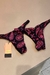 Biquíni Cortininha com Bojo Rosa e Preto Ralu Modas Ref.27473 - loja online