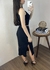 Vestido Midi em Cotton Canelado com Fenda- Cereja Rosa Ref.73263 na internet