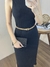Vestido Midi em Cotton Canelado com Fenda- Cereja Rosa Ref.73263 na internet