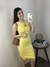Vestido Curto Brenda Canelado com Fenda Michele Collection Ref.V4014