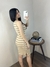 Vestido Curto Brenda Canelado com Fenda Michele Collection Ref.V4014 na internet