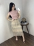 Saia Ruth em Tule Plissada Nude Poa Ref.V2003 - loja online