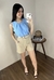 Blusa Lisa Mila com pregas Ref. Bl4021 - Michele Modas