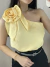 Blusa Feminina Ombro Único Flor Michele Collection Ref. bl4003