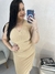 Vestido Midi Plus Size Canelado Com Decote VRef.85586 na internet