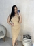 Vestido Midi Plus Size Canelado Com Decote VRef.85586 - Michele Modas