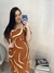 Vestido Midi Plus Size Evasê em Viscose - Cereja Rosa Ref. 85587 - Michele Modas