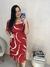 Vestido Midi Plus Size Evasê em Viscose Ref. 85587 - Cereja Rosa - loja online