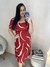 Vestido Midi Plus Size Evasê em Viscose Ref. 85587 - Cereja Rosa - comprar online