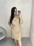 Vestido Curto Plus Size em Viscose Canelada - Cereja Rosa 85584 na internet