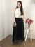 Saia Ruth em Tule Plissada Preto Michele Collection Ref.V2001 - comprar online