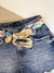 Shorts Jeans Com Cinto Lenço Via Atual Ref.3552 na internet