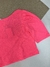 Cropped Canelado Juvenil/Adulto Rosa Neon Ralu Modas Ref. 3440