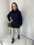 Imagem do Blusão Tricô Gola Alta Feminino D'Lanfiore Preto - Conforto e Estilo Amplo para o Inverno (Ref. 3652)