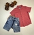Bermuda Jeans Infantil Com Cinto Ajustável - Michele Collection Ref. 171456 - Michele Modas