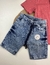 Bermuda Jeans Infantil Com Cinto Ajustável - Michele Collection Ref. 171456