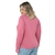 Blusa Plus Size Feminina Manga Longa Bufante Secret Glam - Conforto e Estilo em Rosa Iris - comprar online