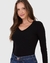 Blusa Básica Feminina Canelado De Viscose Malwee Ref.54827 - comprar online