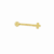 PIERCING ROOK CRUZ TITANIO PVD GOLD - comprar online