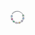 PIERCING ARGOLA TORÇÃO 8 ZIRCÔNIA COLORE PRATA 925 - comprar online
