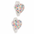 BRINCO ARGOLA CLICK CORAÇÃO CRAVEJADO COLORS SEMIJOIA PRATA 1000 - loja online