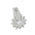 PIERCING FAKE FLOR CRAVEJADA SEMIJOIA RODIO