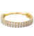PIERCING ARGOLA SEGMENTADA CRAVEJADA LATERAL ARO DUPLO TITANIO PVD GOLD