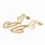 BRINCO DOIS CORAÇÕES VAZADO AÇO 316L PVD GOLD - Jenny Piercing
