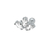 PIERCING HASTE 8MM NAVETE 3 CRISTAL PEQUENO PRATA 925
