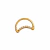 PIERCING ARG ARTICULADA FORMATO LUA PRATA 925 OURO 18K