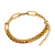 PULSEIRA INOX 2 ELOS AÇO 316L PVD GOLD