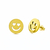 BRINCO EMOJI APAIXONADO AÇO 316l GOLD