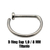 PIERCING D RING ESP 1.0X 8MM TITANIO