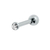PIERCING HASTE 8MM PONTO DE LUZ ZIRCONIA REDONDA 1,75MM PRATA 925