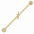 PIERCING TRANSVERSAL 37MM ADAGA SEMIJOIA OURO - comprar online