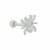 PIERCING HASTE 8MM ARANHA SEMIJOIA RÓDIO - comprar online