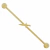 PIERCING TRANSVERSAL 37MM ADAGA SEMIJOIA OURO