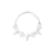 PIERCING ARGOLA TORÇÃO 6MM SPIKE E CRAVEJADO PRATA 925 - comprar online
