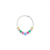 PIERCING OVAL SEPTO/DAITH COLORÊ PRATA 925