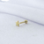 PIERCING HASTE ESTRELA LISA AÇO 316L PVD GOLD