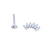 PIERCING EARCUFF 6 ZIR NAVETE TITÂNIO - comprar online
