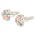 BRINCO ARGOLA CLICK CORAÇÃO CRAVEJADO COLORS SEMIJOIA PRATA 1000 - comprar online
