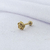 PIERCING HASTE 8MM ROSINHA LISA SEMIJOIA OURO