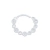 PIERCING ARGOLA TORÇÃO 8MM COM NOVE ZIRCÔNIAS PRATA 925