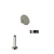 PIERCING HASTE 8MM CHAPA REDONDA 5MM LISA TITANIO